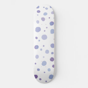 Skateboard pois peint à la main
