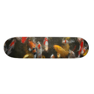 Skateboard Poissons de Koi