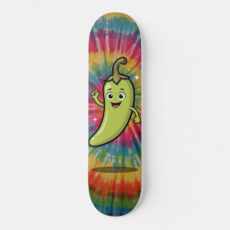 Skateboard Poivron Vert Piquant Rétro
