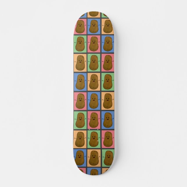 Skateboard Pomme de terre de style Pop Art  (Devant)