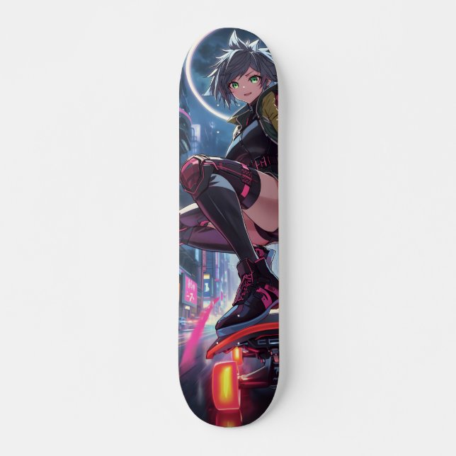 Skateboard Pont Cyberpunk (Devant)