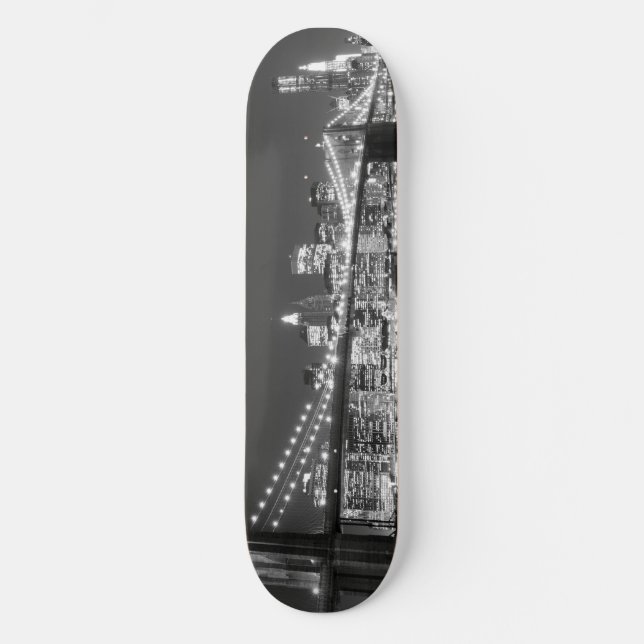 Skateboard Pont de Brooklyn et horizon de Manhattan (Recto)