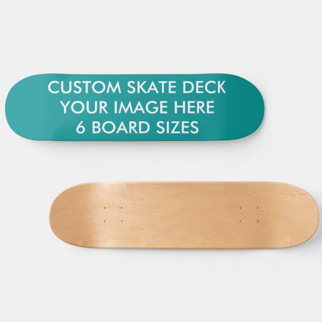 Skateboard PONT DE PATINAGE PERSONNALISÉ 8 Patins TURQUOISES  (Horz)