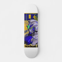 pont de skate inspiré de gundam