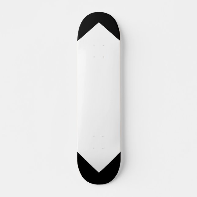 Skateboard Pont personnalisable Motif noir et blanc (Devant)