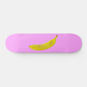 Skateboard Pop Art Banana en jaune