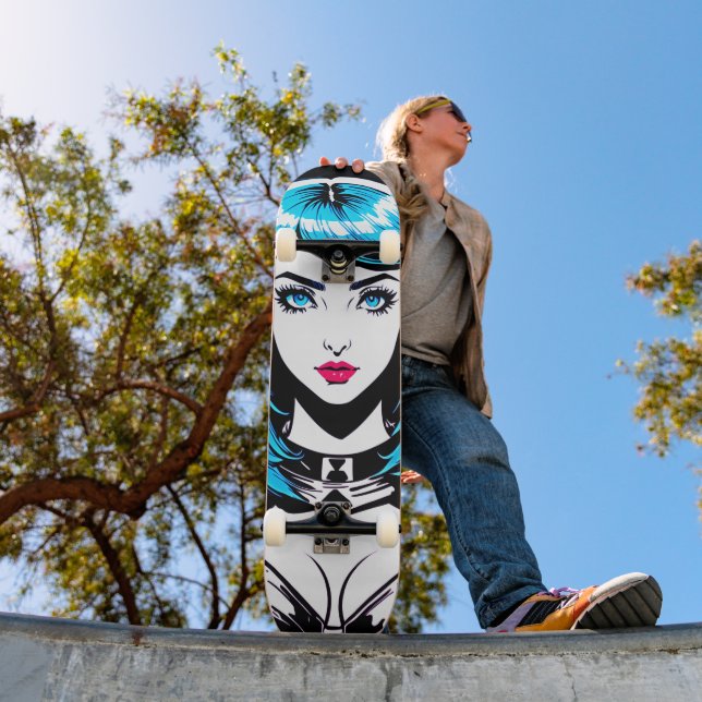 Skateboard Pop Art Girl Skate : Ride Your Story (Extérieur 1)