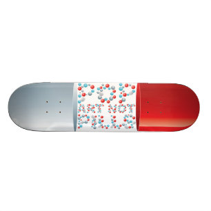Skateboard Pop Art Not Pills Skboard