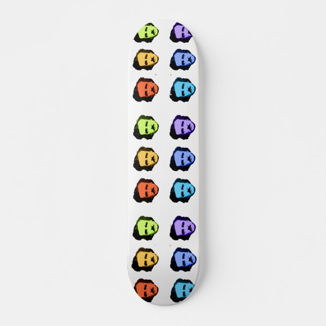 Skateboard Pop Art Poe (Devant)