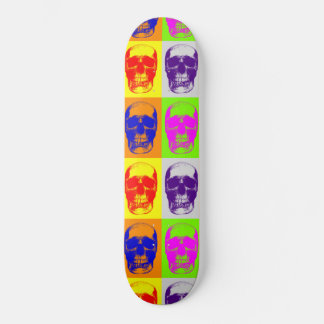 Skateboard Pop Art Skull Skull