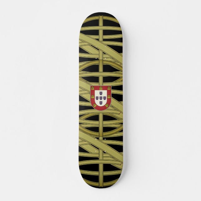 Skateboard Portugal Sphère armillaire et blason (Devant)