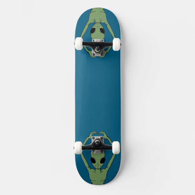 Skateboard Pose de cœur extraterrestre (Recto)