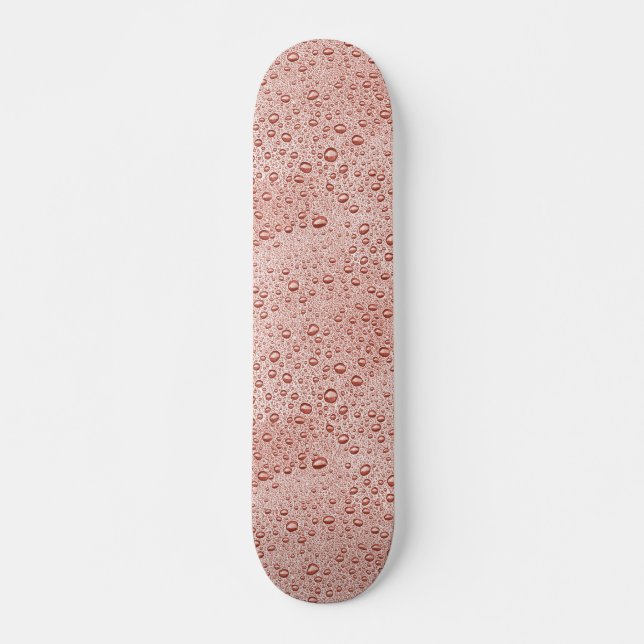Skateboard Poser des gouttelettes d'eau orange (Devant)
