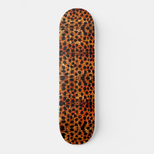Skateboard Poster de animal de Grunge Cheetah vintage