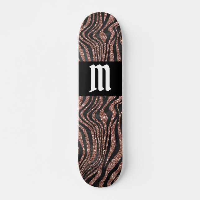 Skateboard Poster de animal personnalisé (Devant)