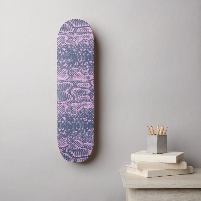 Skateboard Poster de animal Snakeskin rose (Art mural)
