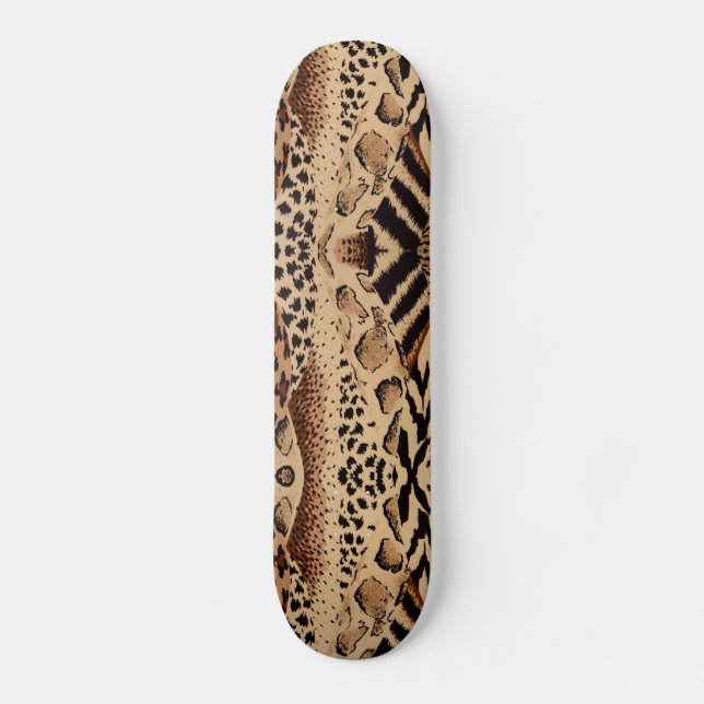 Skateboard Poster de animal tribal africain (Recto)
