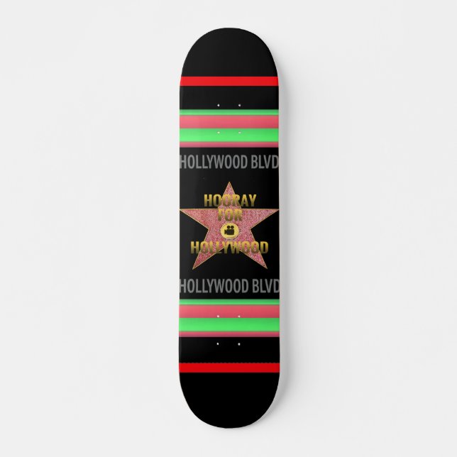 Skateboard Poster Hollywood Blvd. Patinage (Devant)