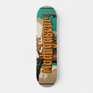 Skateboard Poster Vintage voyage de Madagascar