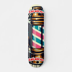 Skateboard Poteau en barbre