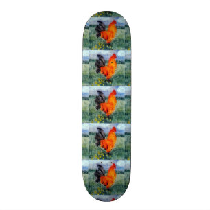 Skateboard Poulet de coq d'oiseaux de ferme