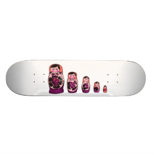 Skateboard Poupées russes rouges d'emboîtement