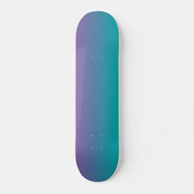Skateboard Pourpre et Teal (Recto)