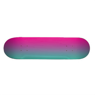 Skateboard Pourpre et turquoise magenta