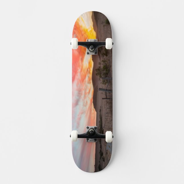 Skateboard Premier coucher du soleil du jour (Recto)