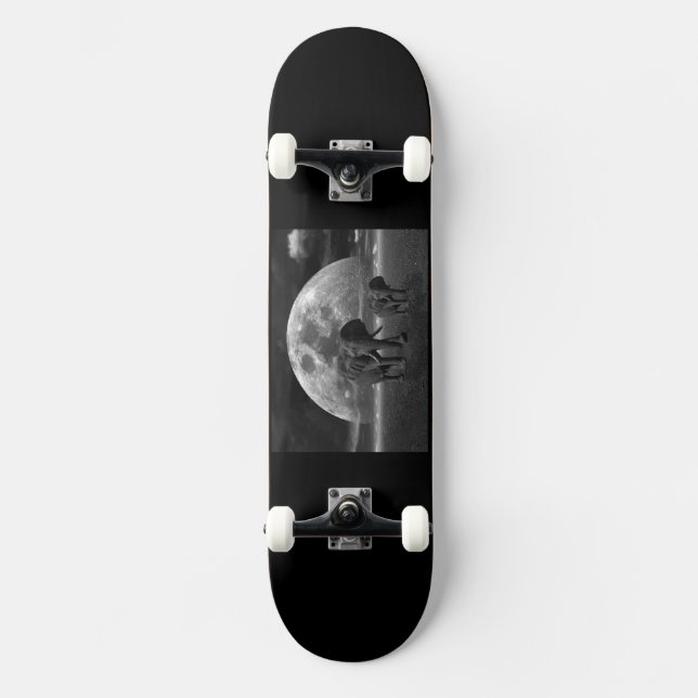 Skateboard preto Elefante (Recto)