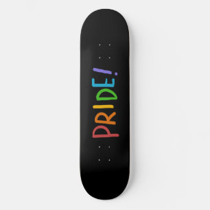 Skateboard PRIDE LGBT Coloris Design de typographie