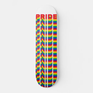 Skateboard Pride lgbt lgbtq queer gay arc-en-ciel rétro motif