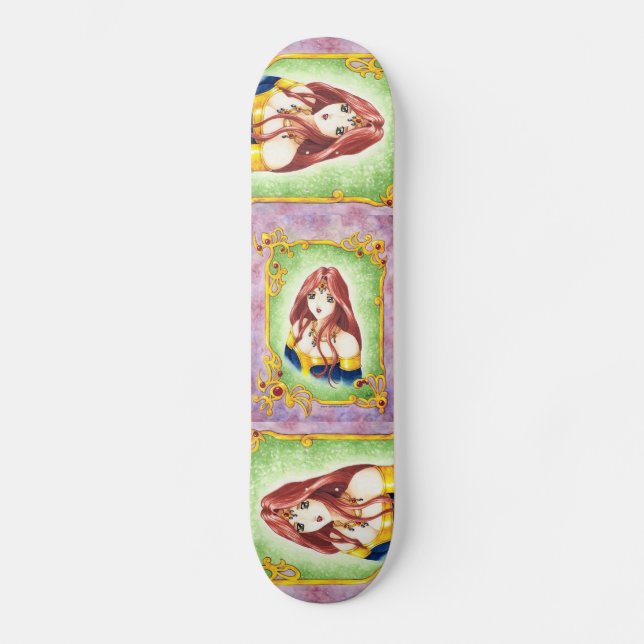 Skateboard Princesse d'Anime (Recto)