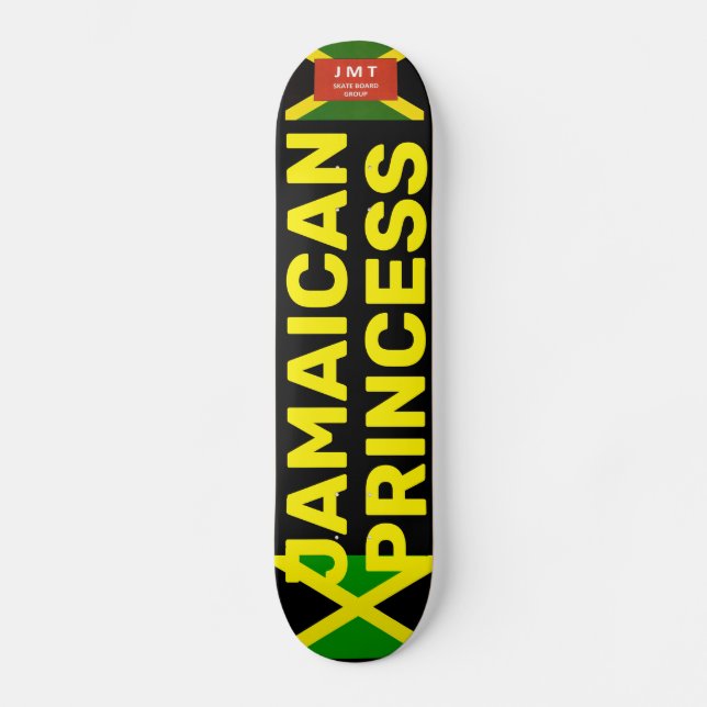Skateboard PRINCESSE JAMAÏCAINE Planche à roulettes (Recto)