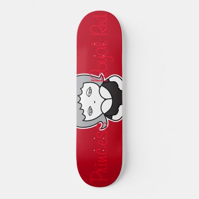 Skateboard Princesse sur Royal Red 2 (Recto)