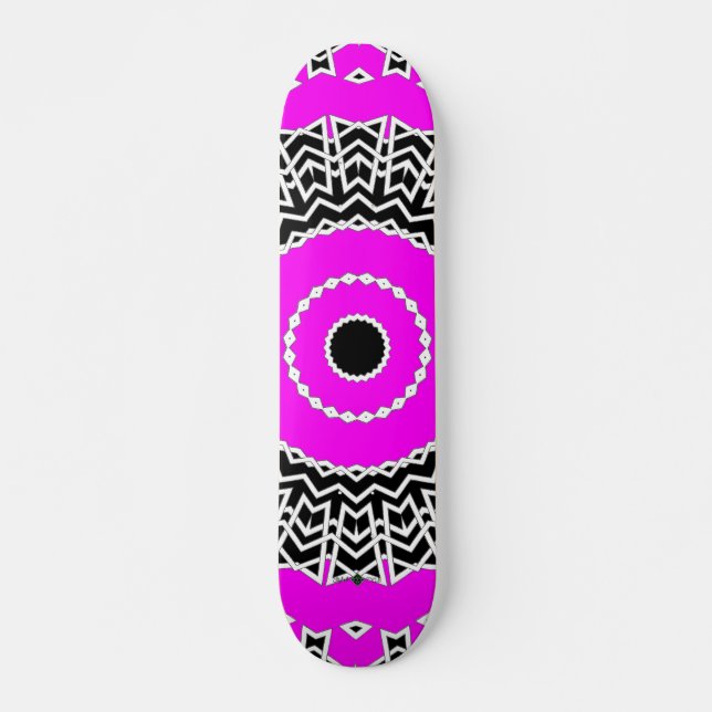 Skateboard Prism Mandala ( Rose ) (Devant)