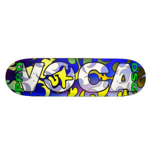 Skateboard Pro blanc Skatedeck de conception de Voca