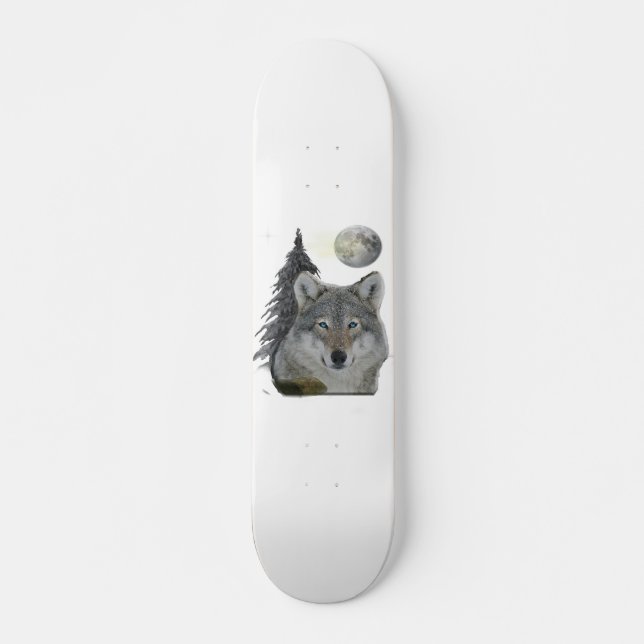 Skateboard Produits Wolf at Night (Devant)