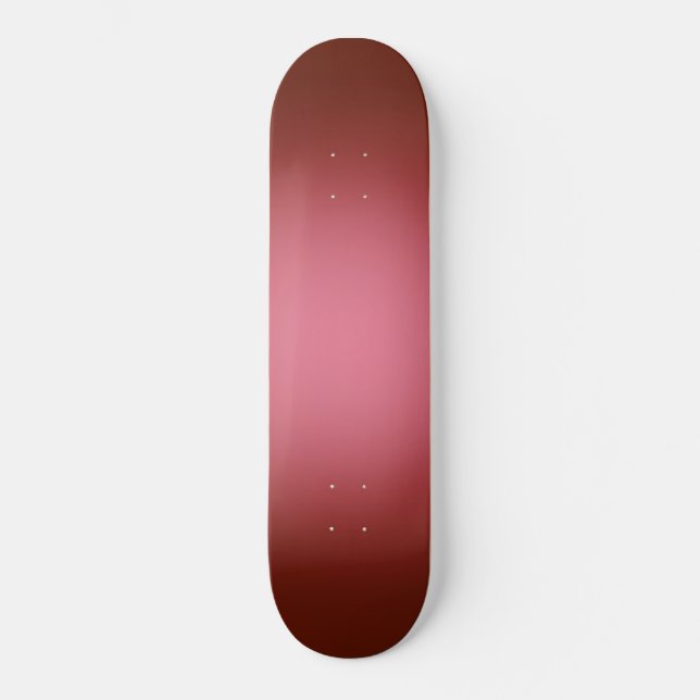 Skateboard Projecteur blanc sur fond rouge (Recto)