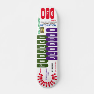 Skateboard PROJET UFO JEHOVAH Skateboard, pont de 7¾ po