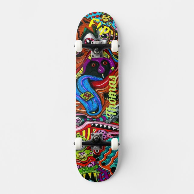 Skateboard Psychedelic Deck for Skateboarders (Recto)