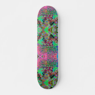 Skateboard Psychédélique Abstrait Purple Sedum Super