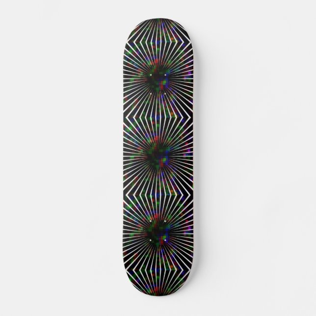 Skateboard Psychédélique Burst Skateboard-Design 1 (Recto)