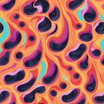 Skateboard Psychédélique violet et orange Motif Abstrait<br><div class="desc">Patiner en style sur ce skateboard abstrait psychédélique,  violet et orange.</div>