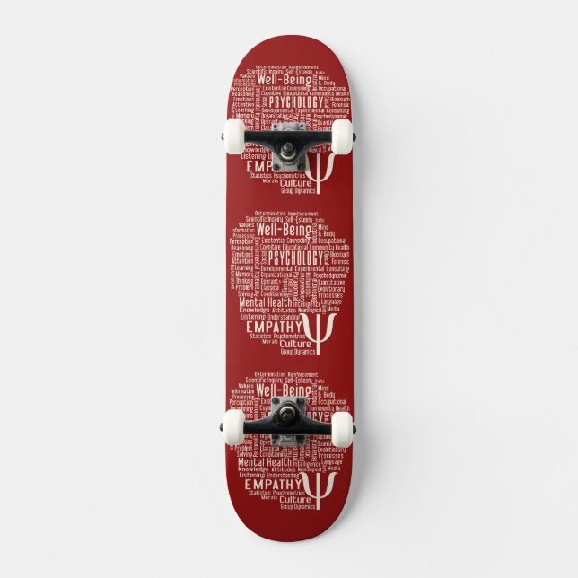 Skateboard PSYCHOLOGIE Word Cloud skboards (Recto)