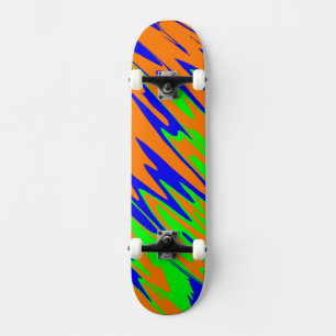 Skateboard Pulvérisateur Peinture Bleu Orange