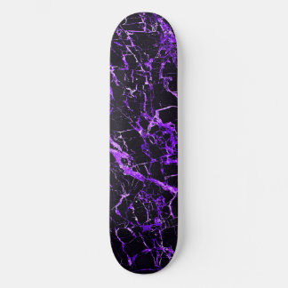 Skateboard Purple and Black Marble,