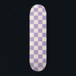 Skateboard Purple Check, Checkerboard Pattern, Checkered<br><div class="desc">Pattered Checkered - purple and cream white checkerboard.</div>