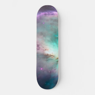 Skateboard Purple Turquoise Galaxy Nebula Dream #1