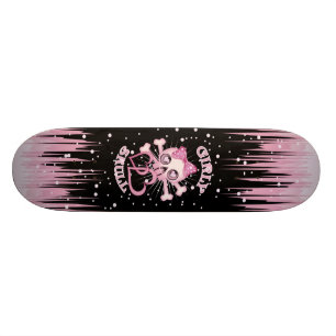 Skateboard Raie Girly de crâne